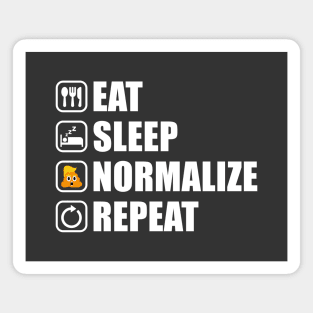 Eat Sleep Normalize Repeat (Trump Nightmare) Magnet